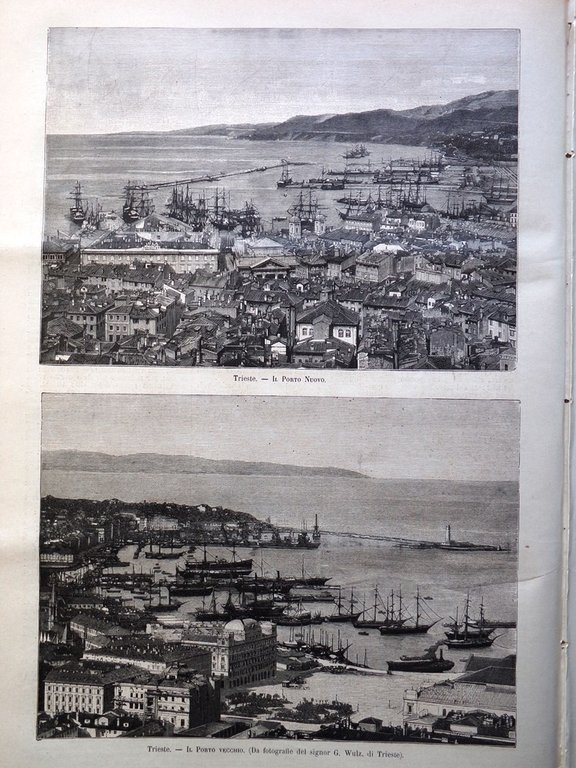 L'Illustrazione Italiana 27 Gennaio 1884 Porto di Trieste Robbiati Porta …