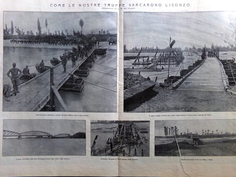 L'illustrazione Italiana 27 Giugno 1915 WW1 Aquileia Bologna Isonzo Malborghetto