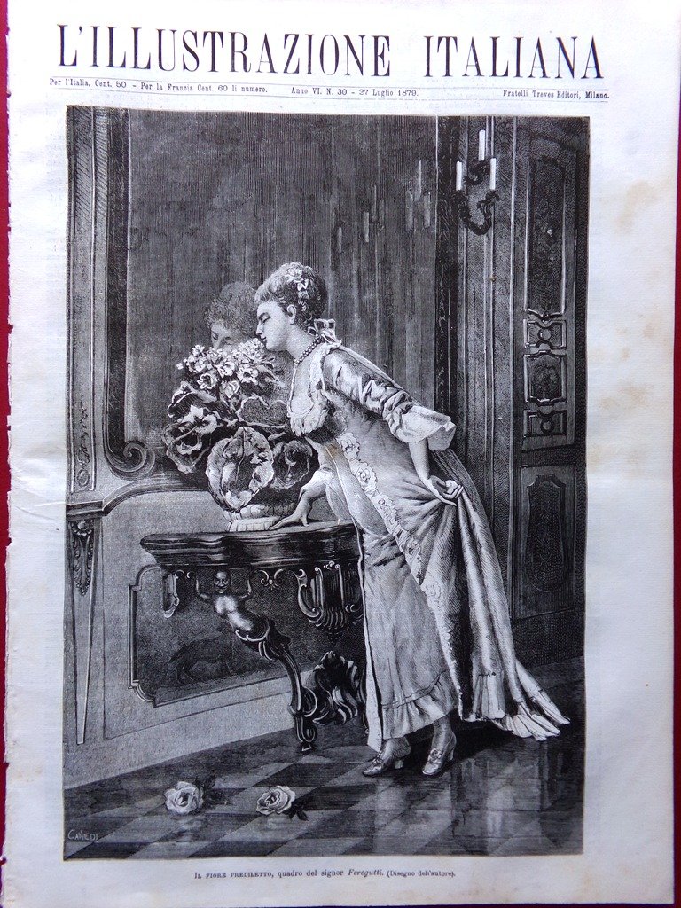 L'Illustrazione Italiana 27 Luglio 1879 Scavi Acerra Sessola Rivolta in … | Immagine principale