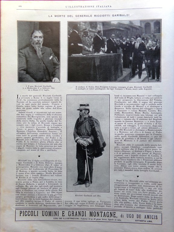 L'Illustrazione Italiana 27 Luglio 1924 Incendio di Messina Olimpiadi Garibaldi | Immagine Gallery 3