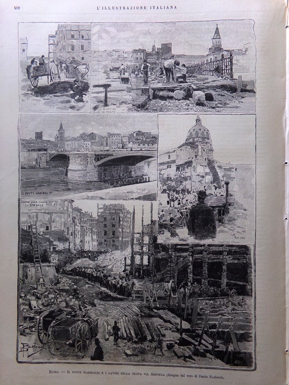 L'Illustrazione Italiana 27 Maggio 1888 Muzzioli Maggio Palermo Barcellona Roma