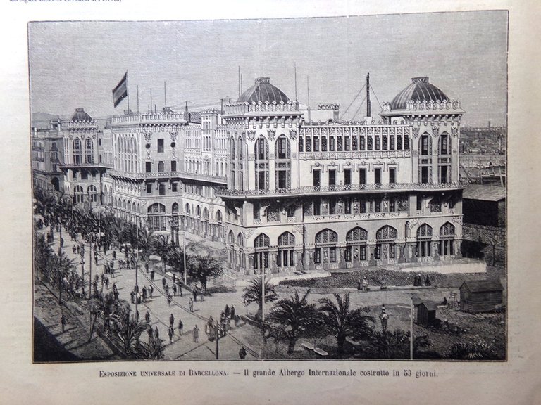 L'Illustrazione Italiana 27 Maggio 1888 Muzzioli Maggio Palermo Barcellona Roma