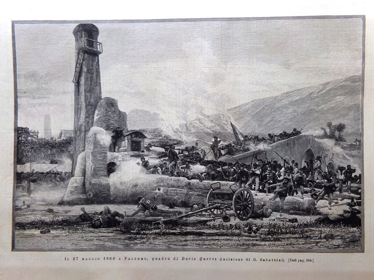 L'Illustrazione Italiana 27 Maggio 1888 Muzzioli Maggio Palermo Barcellona Roma