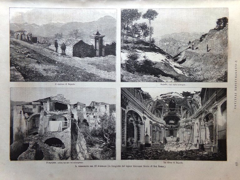 L'illustrazione Italiana 27 Marzo 1887 Terremoto Liguria Dogali Beckx Papa … | Immagine Gallery 2