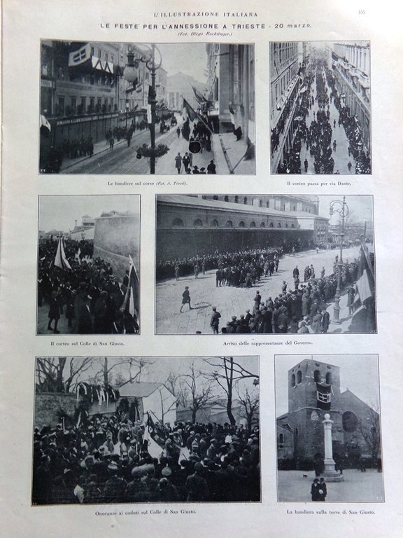 L'Illustrazione Italiana 27 Marzo 1921 Annessione Trieste Morselli Siviglia Eroi