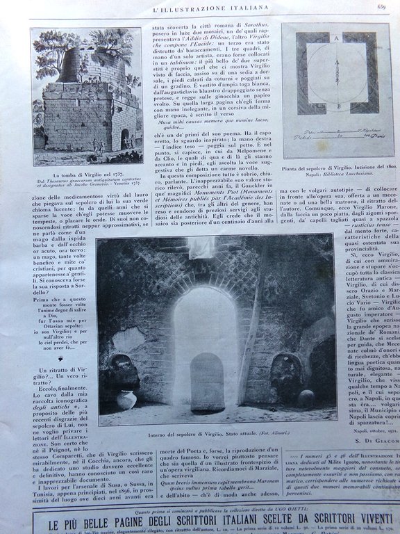 L'Illustrazione Italiana 27 Novembre 1921 Nazario Sauro Tomba di Virgilio … | Immagine Gallery 4