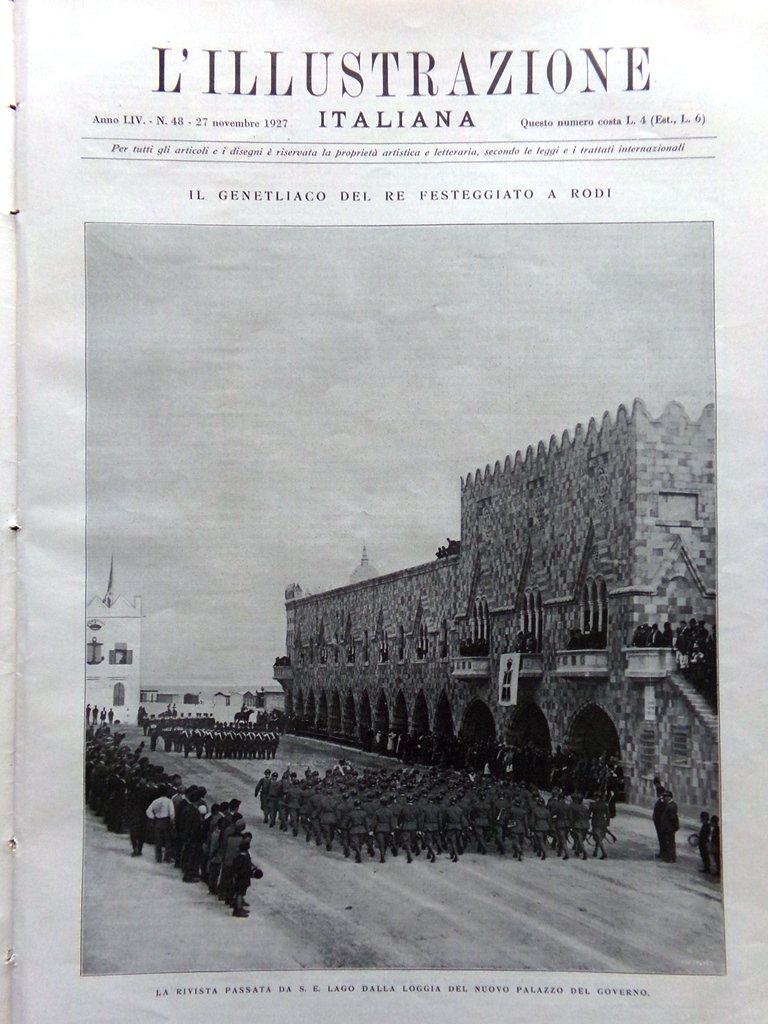 L'Illustrazione Italiana 27 Novembre 1927 Museo di Ancona Soviet Commercio …