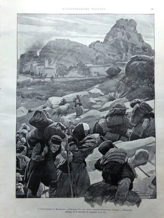 L'Illustrazione Italiana 27 Settembre 1903 Porto Genova Asiago Rivolta Macedonia