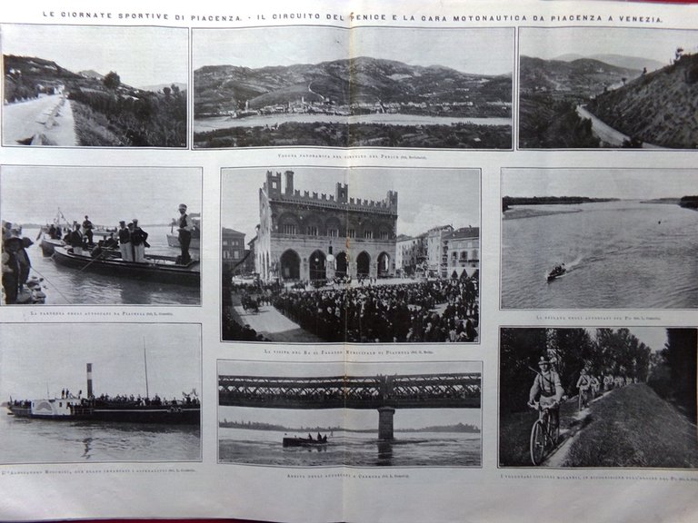 L'illustrazione Italiana 27 Settembre 1908 Piacenza Ponte Po De Sarasate … | Immagine Gallery 3