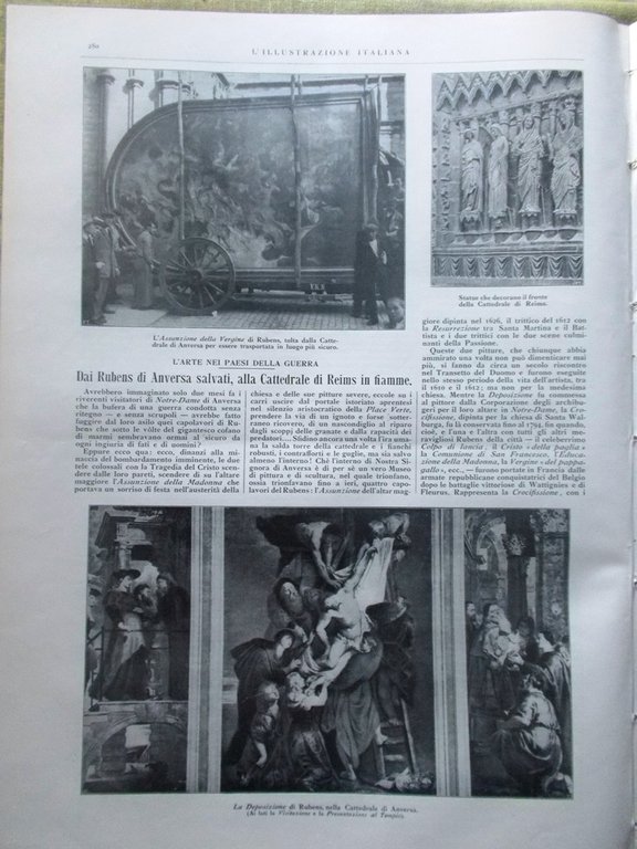 L'illustrazione Italiana 27 Settembre 1914 WW1 Fusinato Reims Adriatico Belgio