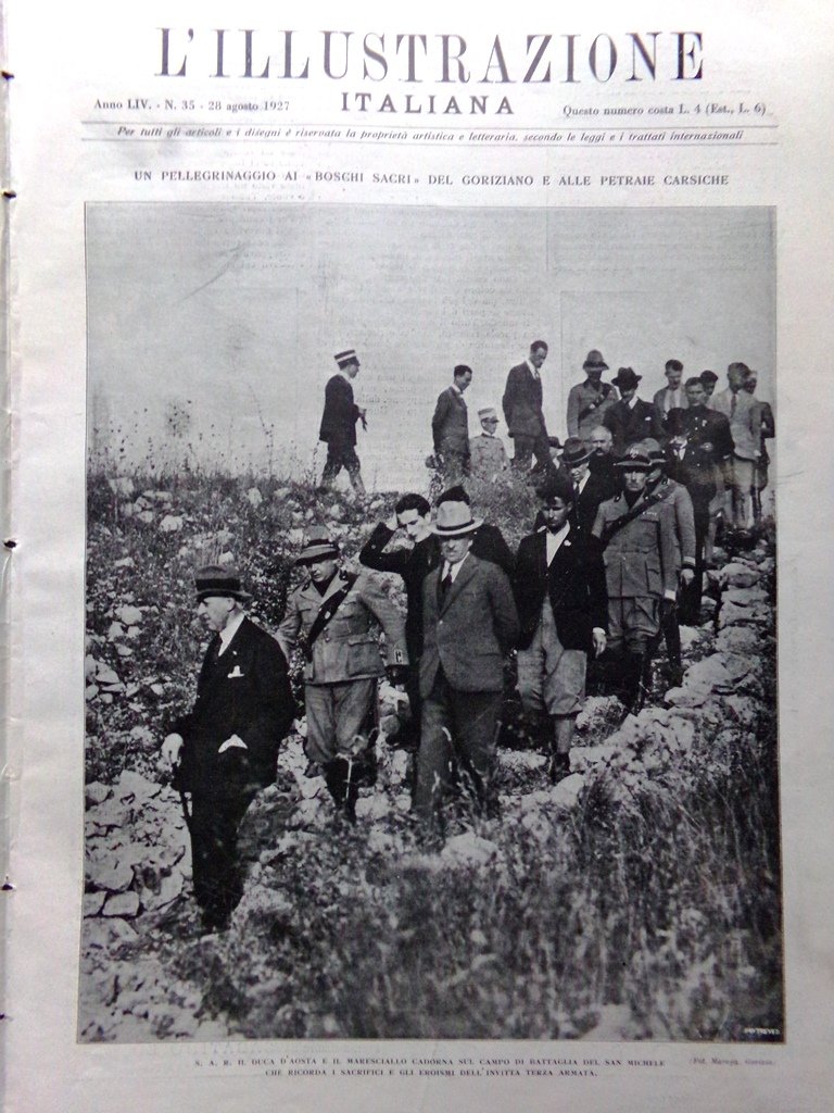 L'Illustrazione Italiana 28 Agosto 1927 Sacco Vanzetti San Rocco Cirenaica …