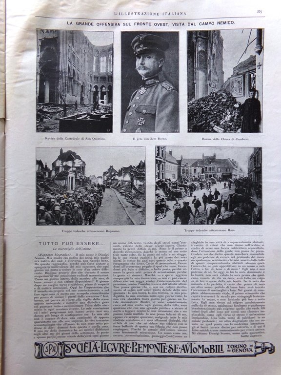 L'Illustrazione Italiana 28 Aprile 1918 WW1 Reims Piave Guerra in …