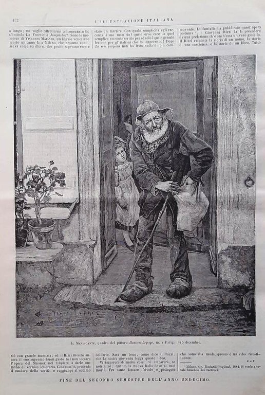 L'Illustrazione Italiana 28 Dicembre 1884 Cantelli Campanella Genova Zula Natale