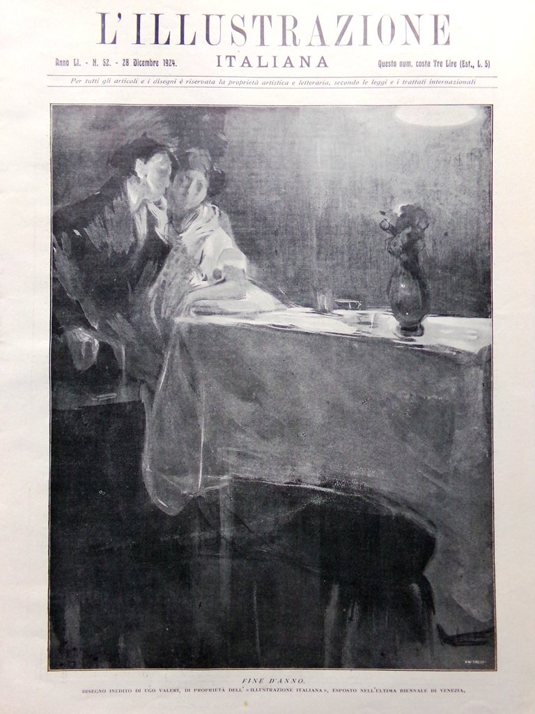 L'Illustrazione Italiana 28 Dicembre 1924 Poste Mostra Vaticano Pacchetti Sala | Immagine principale