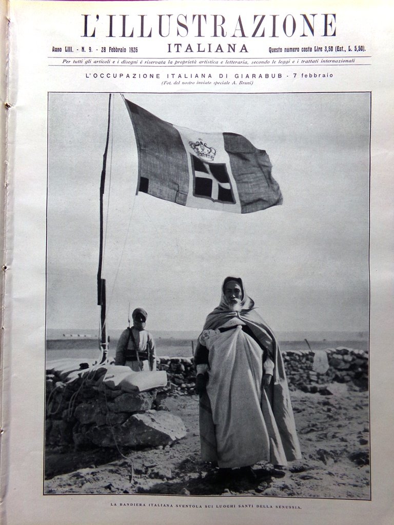 L'Illustrazione Italiana 28 Febbraio 1926 Lenglen Giarabub Lincoln Garda Chisone | Immagine principale