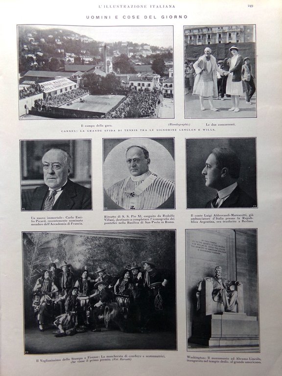 L'Illustrazione Italiana 28 Febbraio 1926 Lenglen Giarabub Lincoln Garda Chisone | Immagine Gallery 2