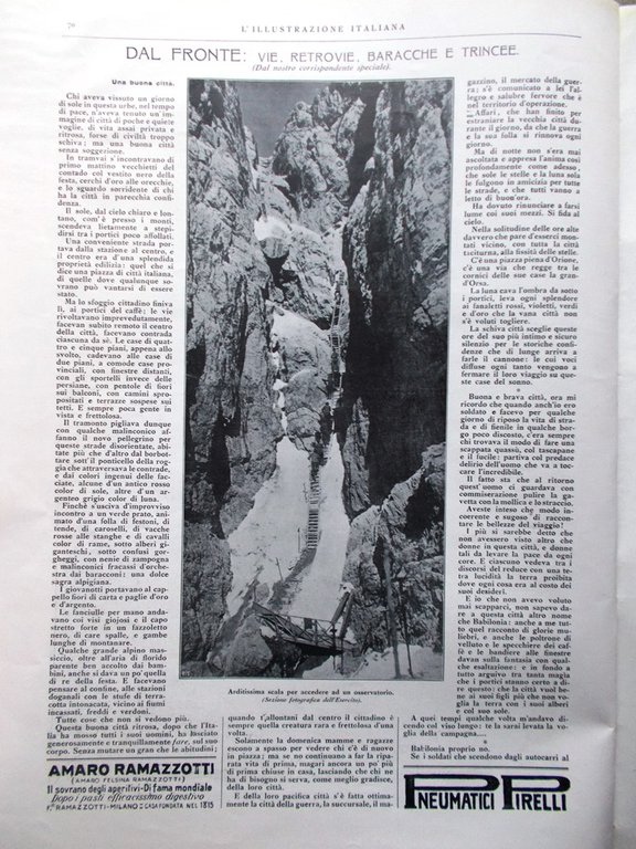 L'Illustrazione Italiana 28 Gennaio 1917 WW1 UC12 Zuara Marsica Filzi …
