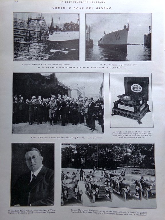 L'Illustrazione Italiana 28 Giugno 1925 Mussolini Perugia Aquila Museo Trieste | Immagine Gallery 4