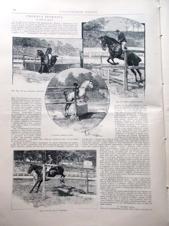 L'Illustrazione Italiana 28 Maggio 1893 Palestro Acqua Brescia Pacchiotti Serao