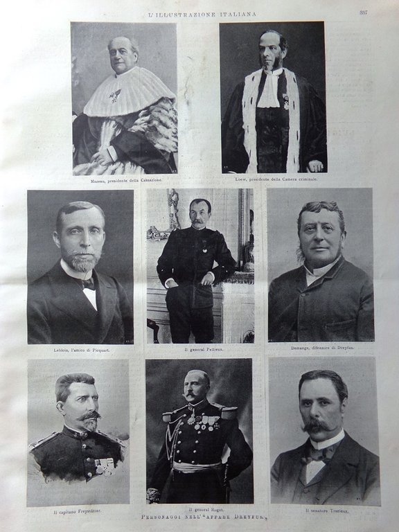 L'Illustrazione Italiana 28 Maggio 1899 Conferenza all'Aja Dreyfus Carrer Sciuti