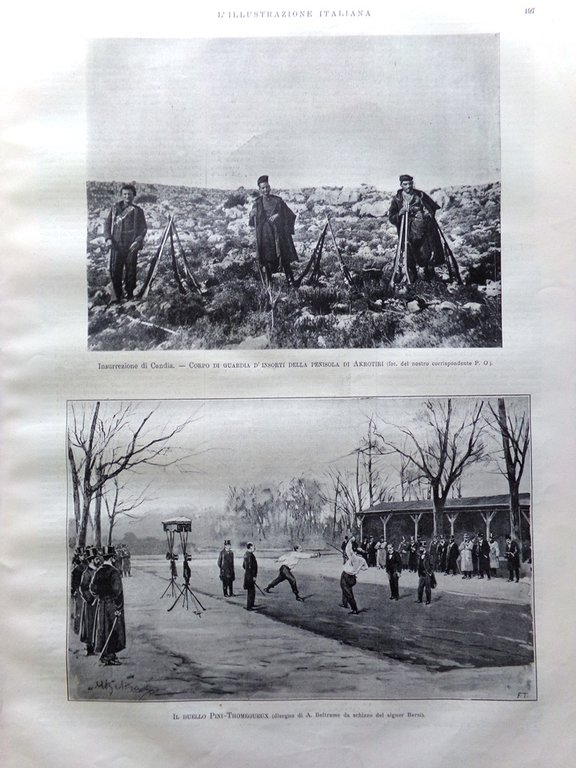 L'illustrazione Italiana 28 Marzo 1897 Rivolta Candia Elezioni Trieste Leone …