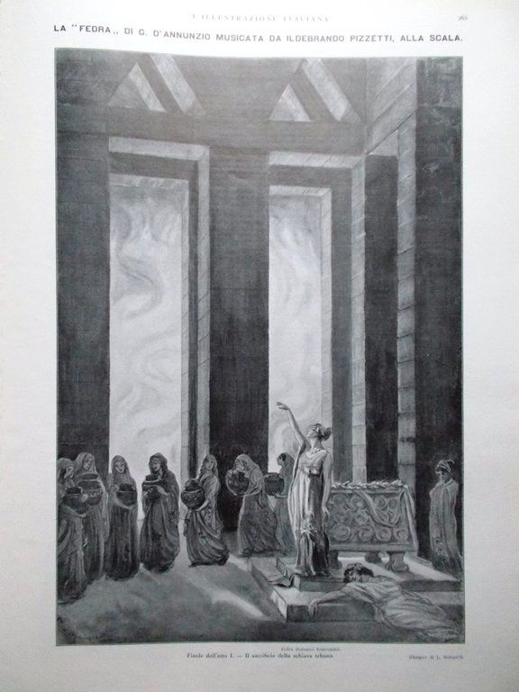 L'illustrazione Italiana 28 Marzo 1915 WW1 Fedra di D'Annunzio Carpazi …