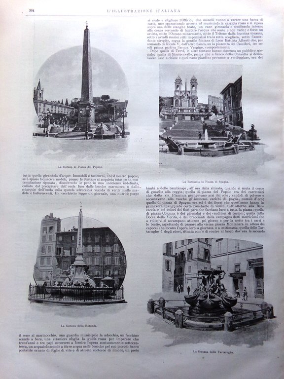 L'illustrazione Italiana 28 Novembre 1897 Eleonora Duse Lapponia Fontane di …