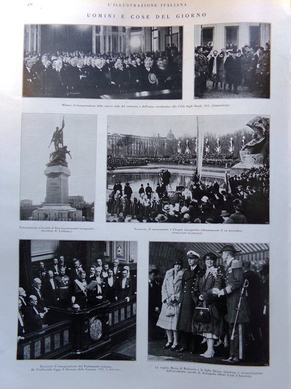 L'Illustrazione Italiana 28 Novembre 1926 Vico Schneider Tomba Puccini Pedrollo | Immagine Gallery 4