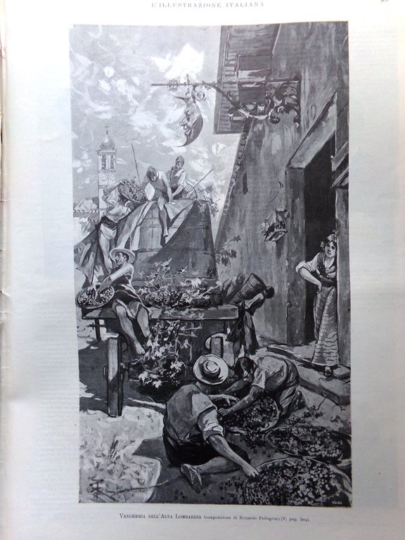 L'Illustrazione Italiana 28 Ottobre 1900 Eruzione del Vesuvio Aeronave Zeppelin