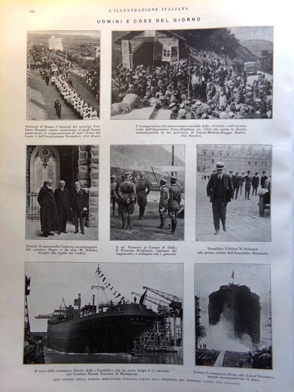 L'Illustrazione Italiana 29 Agosto 1926 Palladio Vicenza Gandolin Nazario Sauro | Immagine Gallery 2