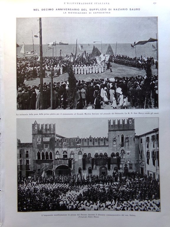 L'Illustrazione Italiana 29 Agosto 1926 Palladio Vicenza Gandolin Nazario Sauro | Immagine Gallery 3