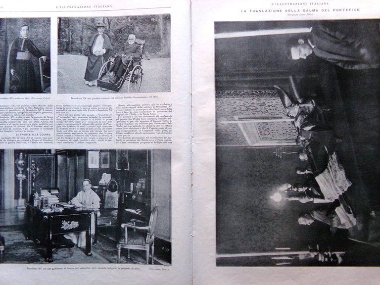 L'Illustrazione Italiana 29 Gennaio 1922 Morte Papa Benedetto XV Cardinali … | Immagine Gallery 3