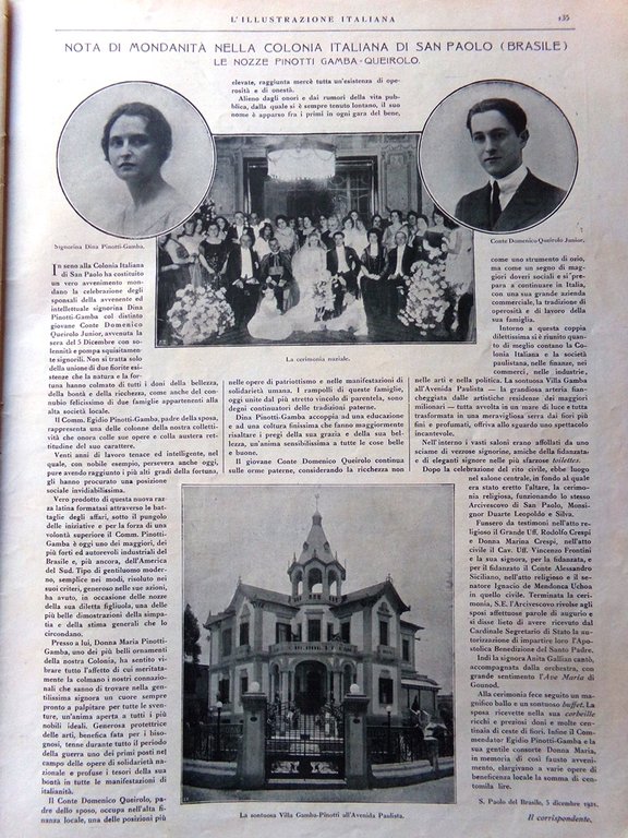 L'Illustrazione Italiana 29 Gennaio 1922 Morte Papa Benedetto XV Cardinali … | Immagine Gallery 4