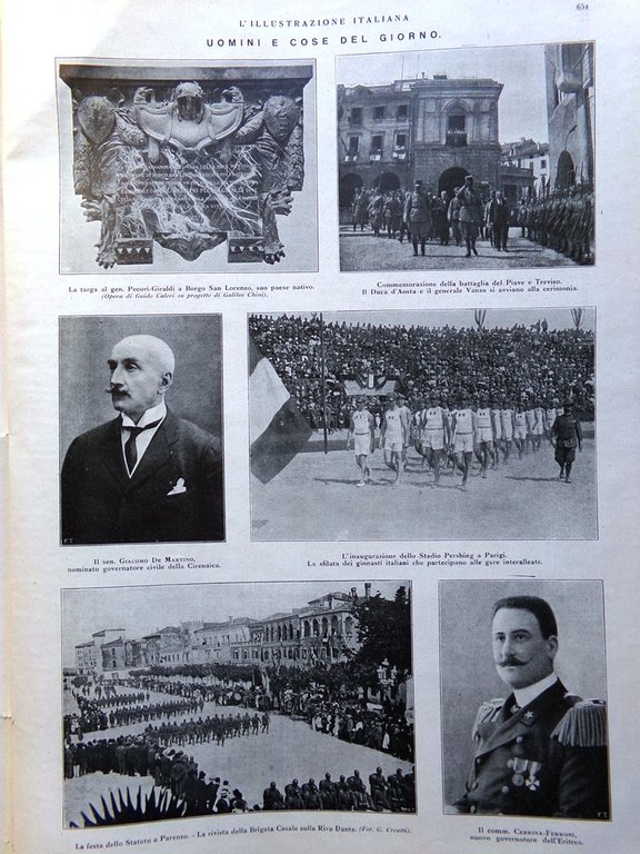 L'Illustrazione Italiana 29 Giugno 1919 Ministero Nitti Dalmazia Tallone Tandura