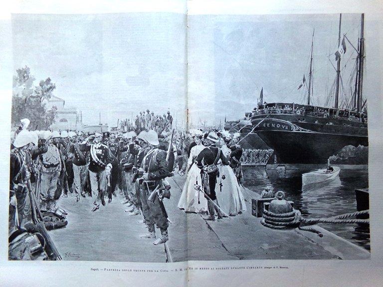 L'Illustrazione Italiana 29 Luglio 1900 Spedizione in Cina Cherbourg De …