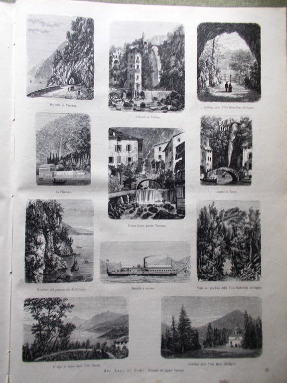 L'Illustrazione Italiana 29 Maggio 1881 Lago Como Bellagio Mikado Nozze …