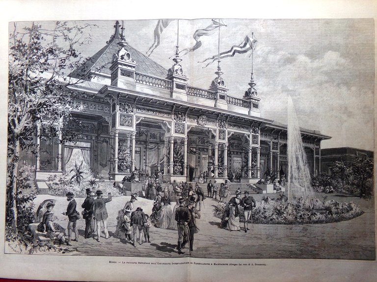 L'illustrazione Italiana 29 Maggio 1887 Esposizione di Milano Venezia Kraszewski | Immagine Gallery 5