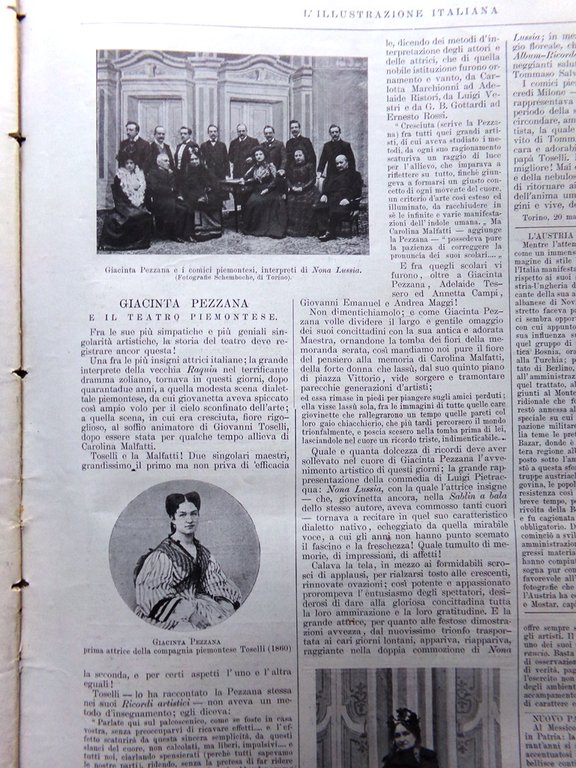 L'Illustrazione Italiana 29 Marzo 1903 Biancheri Pezzana Paris Ferrovia Sarajevo