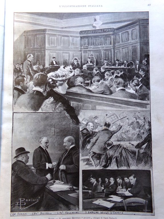 L'Illustrazione Italiana 29 Novembre 1903 Sovrani d'Italia Inghilterra Bettolo