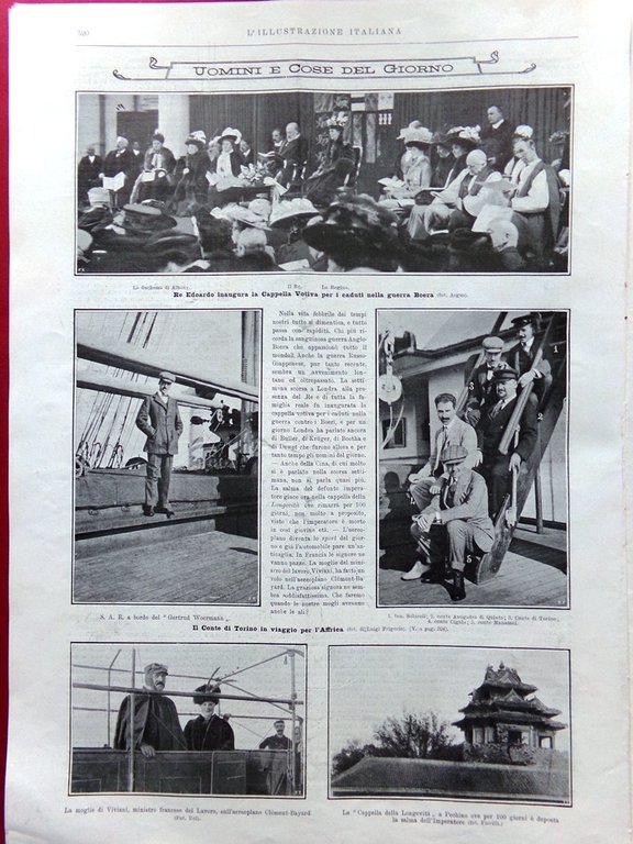 L'illustrazione Italiana 29 Novembre 1908 Radbod D'Erlanger San Francisco Napoli | Immagine Gallery 4