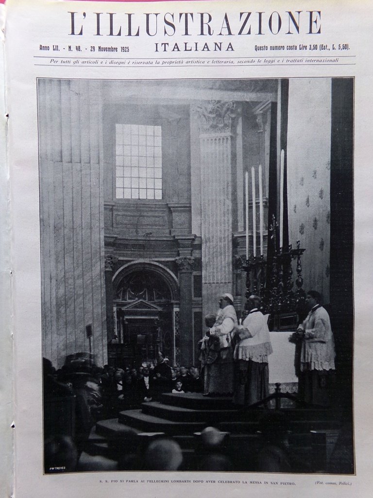 L'Illustrazione Italiana 29 Novembre 1925 Pellegrini Palestina De Pinedo Pavlova | Immagine principale