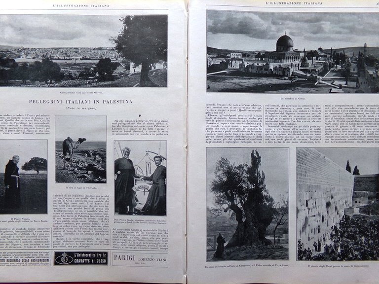 L'Illustrazione Italiana 29 Novembre 1925 Pellegrini Palestina De Pinedo Pavlova | Immagine Gallery 4