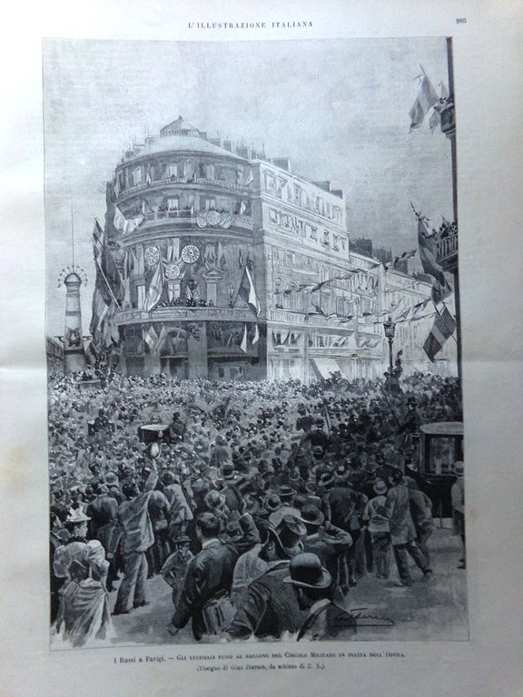 L'Illustrazione Italiana 29 Ottobre 1893 Russi Parigi Incendio Politeama Seymour
