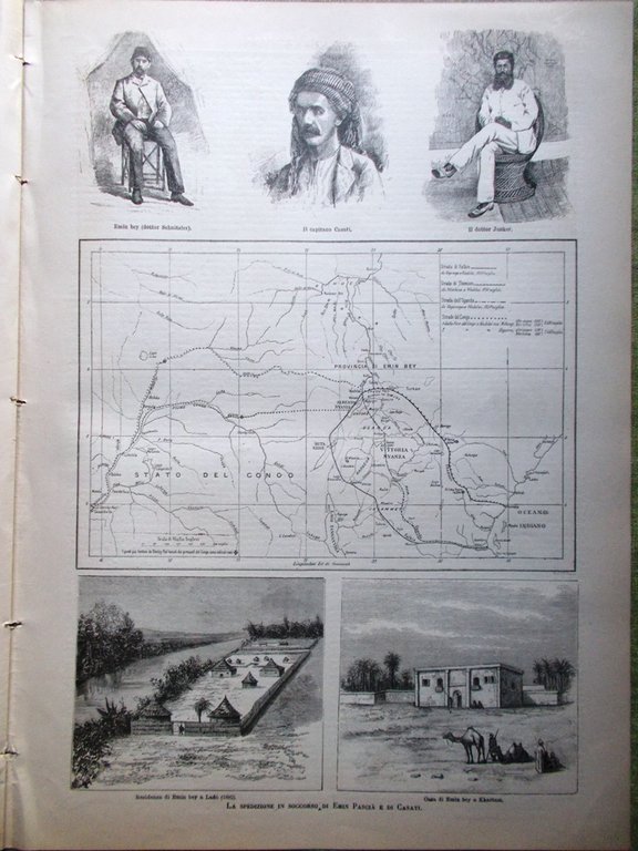 L'illustrazione Italiana 3 Aprile 1887 Casati Feval Kraszewski Vanderbilt Pascià