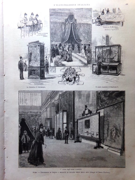 L'illustrazione Italiana 3 Aprile 1887 Casati Feval Kraszewski Vanderbilt Pascià | Immagine Gallery 7