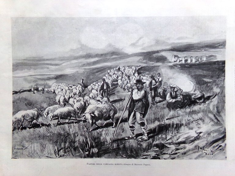 L'Illustrazione Italiana 3 Dicembre 1899 Processo Notarbartolo Costumi Roma Said