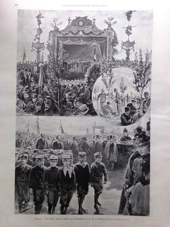 L'Illustrazione Italiana 3 Dicembre 1899 Processo Notarbartolo Costumi Roma Said