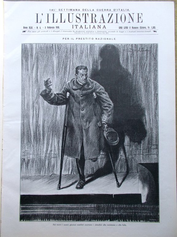 L'Illustrazione Italiana 3 Febbraio 1918 WW1 Valstagna Croce Rossa Brest … | Immagine Gallery 1