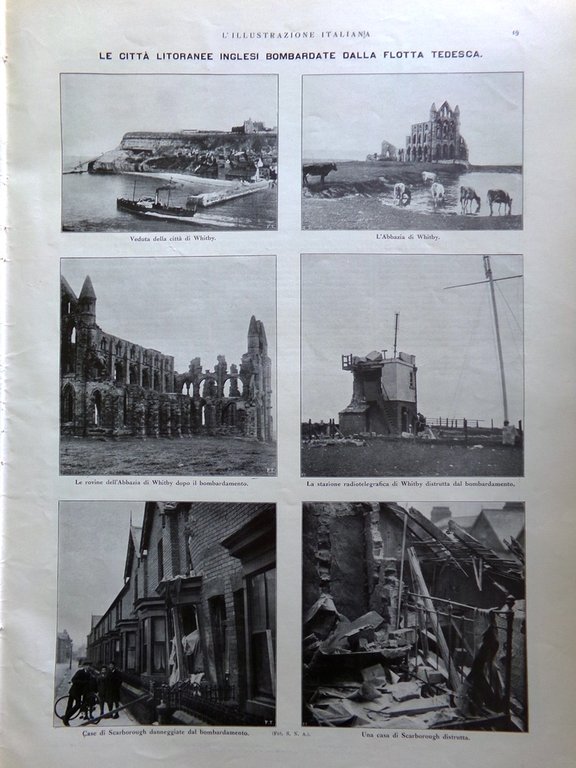 L'Illustrazione Italiana 3 Gennaio 1915 WW1 Bersaglieri a Vallona Rapallo …