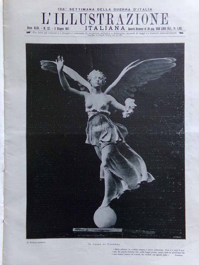 L'Illustrazione Italiana 3 Giugno 1917 WW1 Avanzata sul Carso Monfalcone …